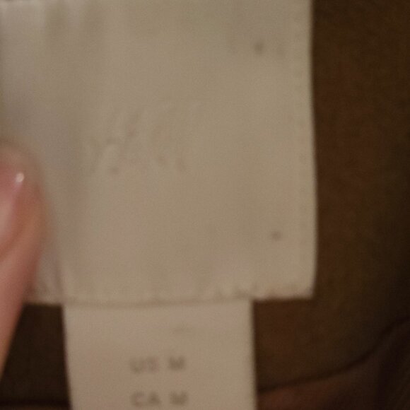 Cognac Felt Coat H&M Medium 42 - Picture 6 of 7